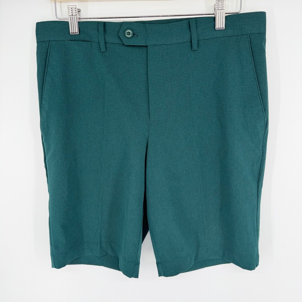 J.Lindeberg Vent Golf Shorts Mens 30 Green Lightweight Breathable Performance